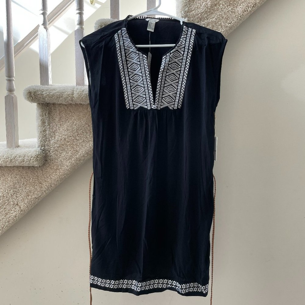 Forever 21 Black Shift Dress with Braided Belt Size Small New with Tags